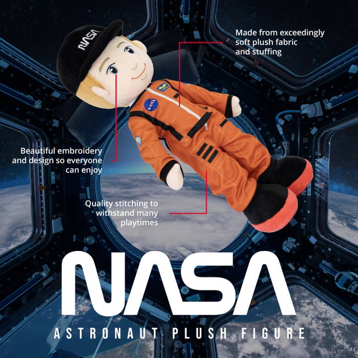 OrangeOnions - Wholesale Stuffed/Plush Toy - Kids & Baby - NASA Astronaut Howie 14" Stuffed Plush Figure 1