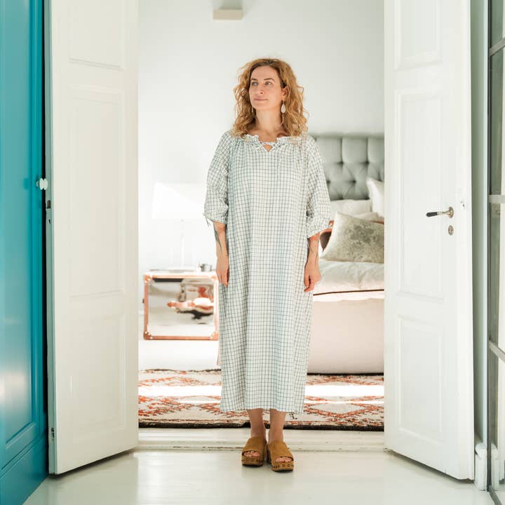 Hand Loomed Cotton Emma Lounge Dress for wholesale by Nest Factory