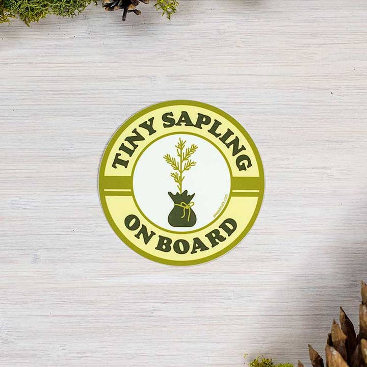 Amanda Weedmark - Wholesale Sticker - Tiny Sapling (Baby on Board) Sticker1