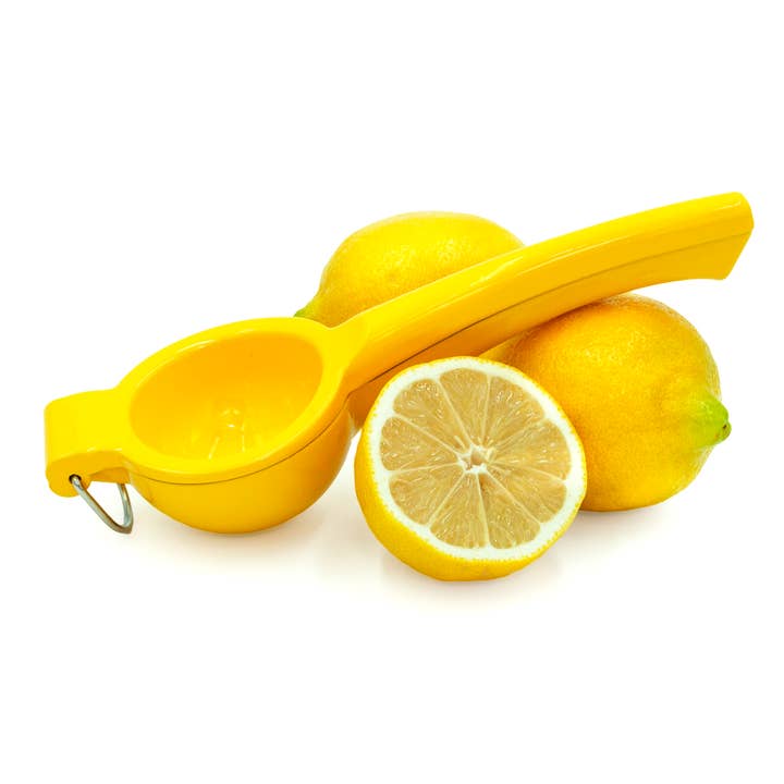 Kitchen Basics Yellow Lemon Press Juicer for wholesale on Faire2