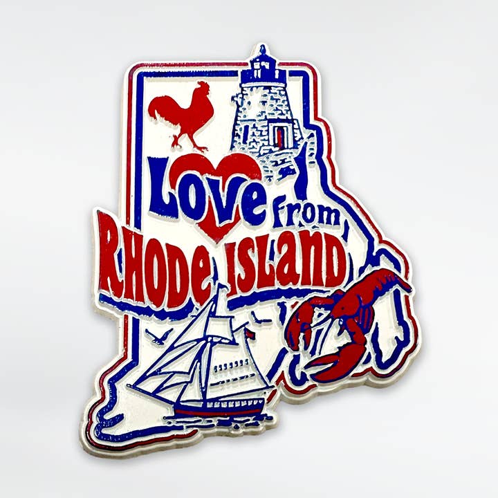 Aimant souvenir Amour de Rhode Island pour la vente par Commonwealth Souvenirs