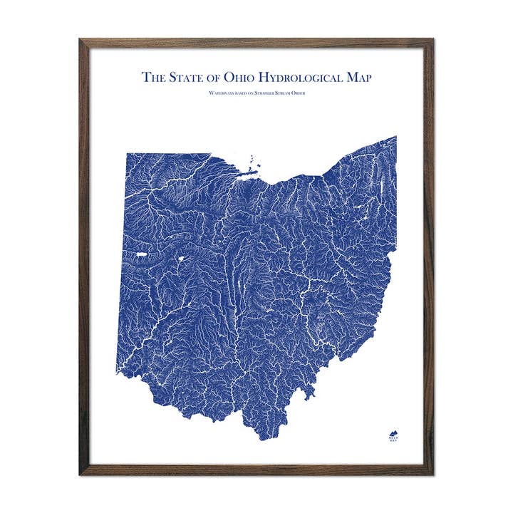 Ohio Hydrological Map for wholesale by Muir Way