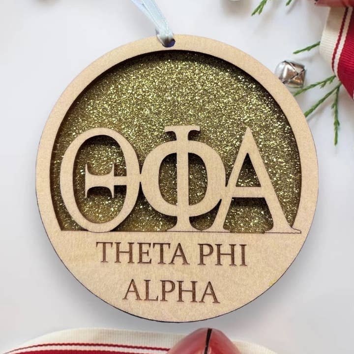 Décoration de sororité Theta Phi Alpha pour la vente par Joseph's Workshop