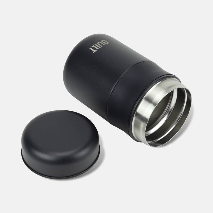 Built NY - Wholesale Food Storage Container - 16 oz Double Wall Vacuum Insulated Food Jar - Black2