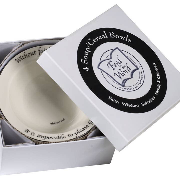 ORIGINAL Soup/Cereal Bowls - Hatbox AA for wholesale by Feed on the Word