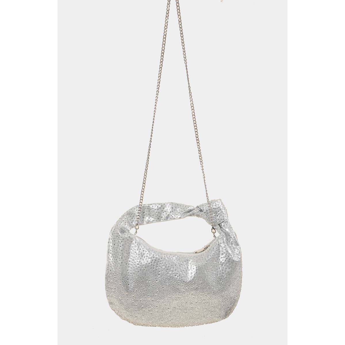 Collections by Fame Accessories - Wholesale Shoulder Bag - Women's - Rhinestone Studded Hobo Bag2