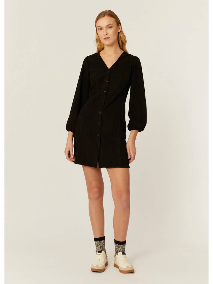 Pepaloves - Wholesale Dress - Women's - VESTIDO CORTO PANA NEGRO4