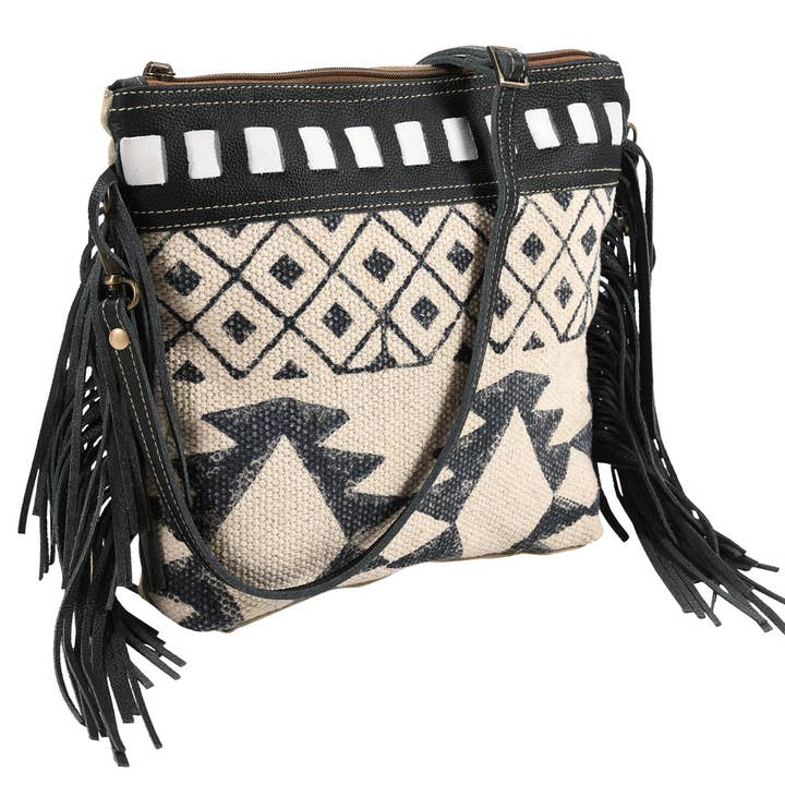 LS Western - Wholesale Crossbody Bag - Women's - KB352 Crossbody Upcycled Canvas Ladies Bag