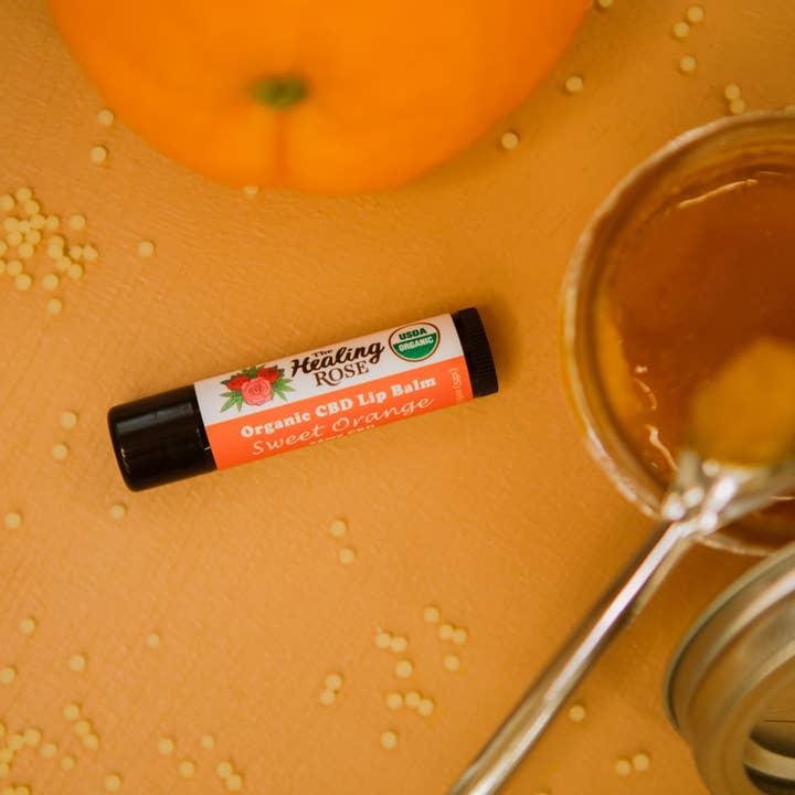 The Healing Rose - Wholesale CBD Other - Topical - Organic CBD Lip Balm - Sweet Orange