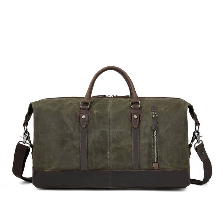 Canvas Duffel Bag DB 541W (Green) for wholesale by Davan