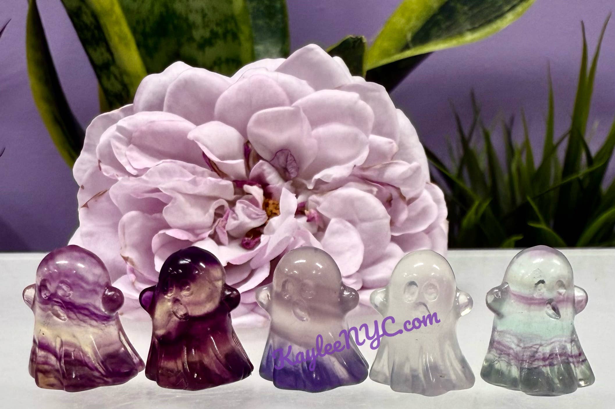 KayleeNYC – Großhandel Spiritueller Stein/Kristall – Mini Bonbon Fluorit Halloween-Schnitzereien Kristall4