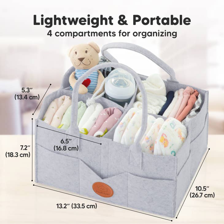 Portable Newborn Baby Caddy Diaper Holder Nursery Storage Bin Felt Diaper  Caddy Organizer for Boys and Girls - China Diaper Bag and Mummy Bag price