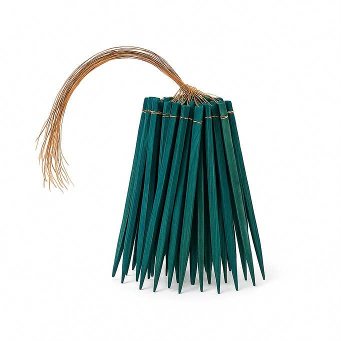 Factory Direct Craft - Wholesale Artificial Flowers - 2-1/2" Green Wired Wood Floral Picks (Pack of 100 pieces)0