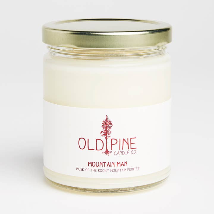 Mountain Man Candle for wholesale by Old Pine Candle Co