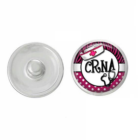 Nurse CRNA Snap for Snap Jewelry for wholesale by Say It in A Snap Jewelry