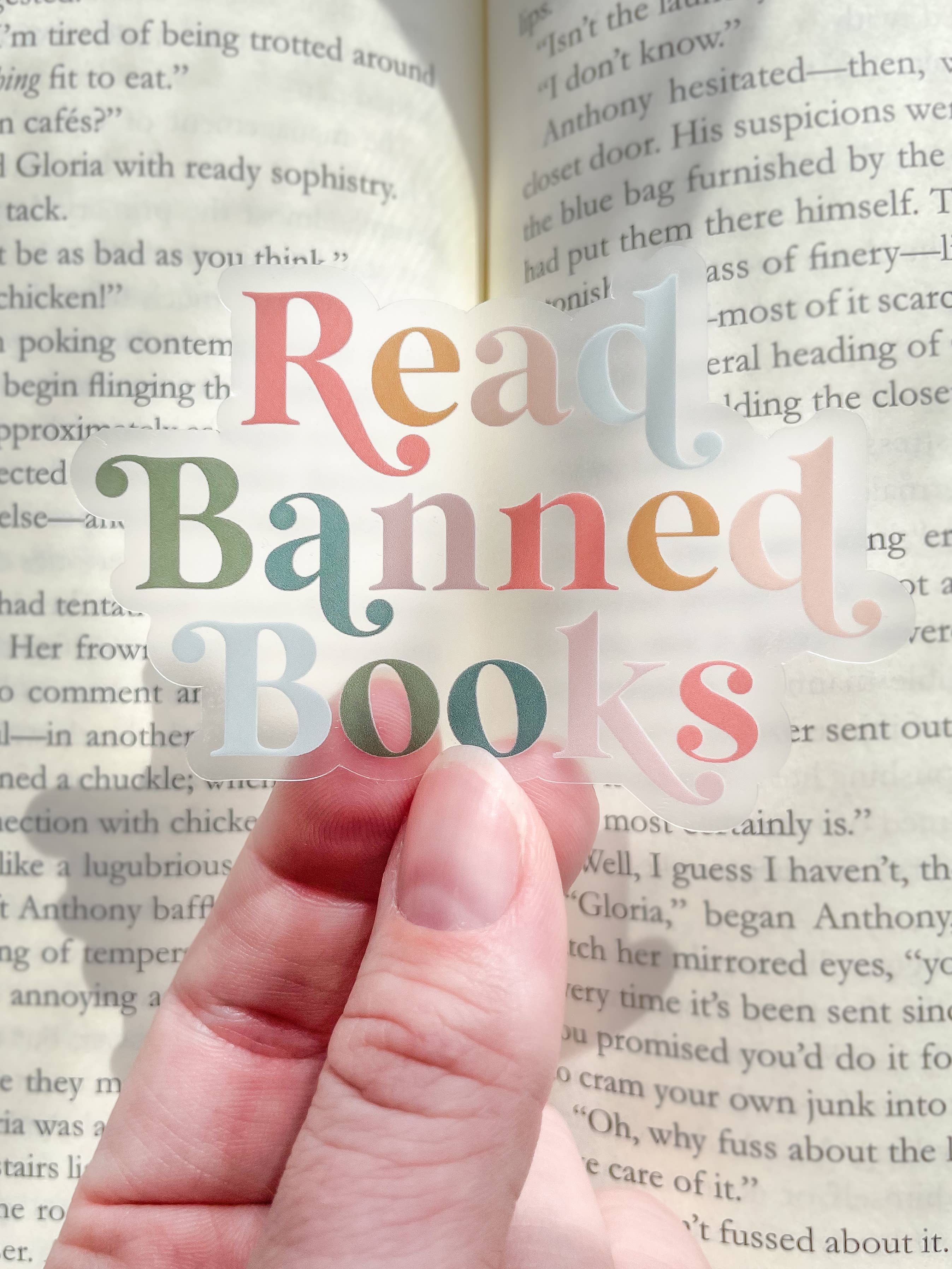 Meaggie Moos – wholesale Sticker – Read Banned Books Bookish Waterproof Sticker1