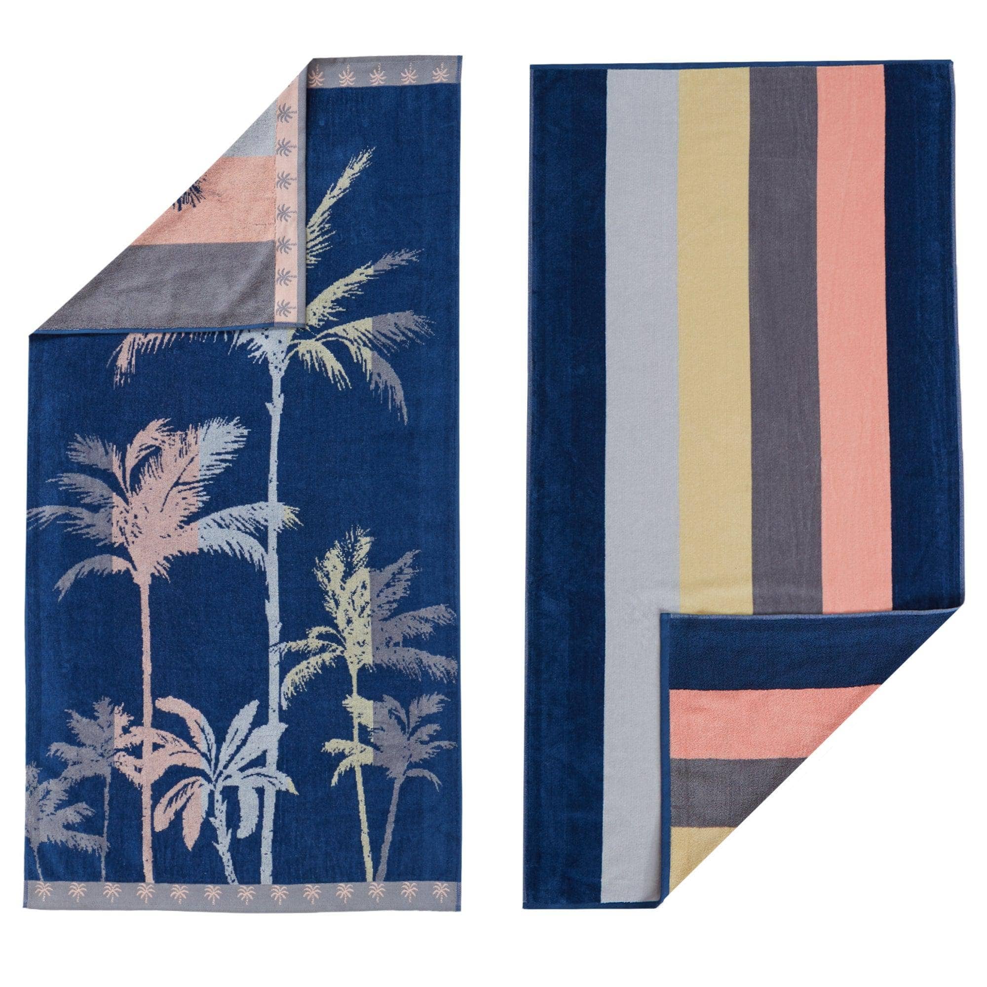 BH Collective - Wholesale Beach Towel - Beach Towels - 100% Cotton Jacquard, 2pk  - Playa Collection35