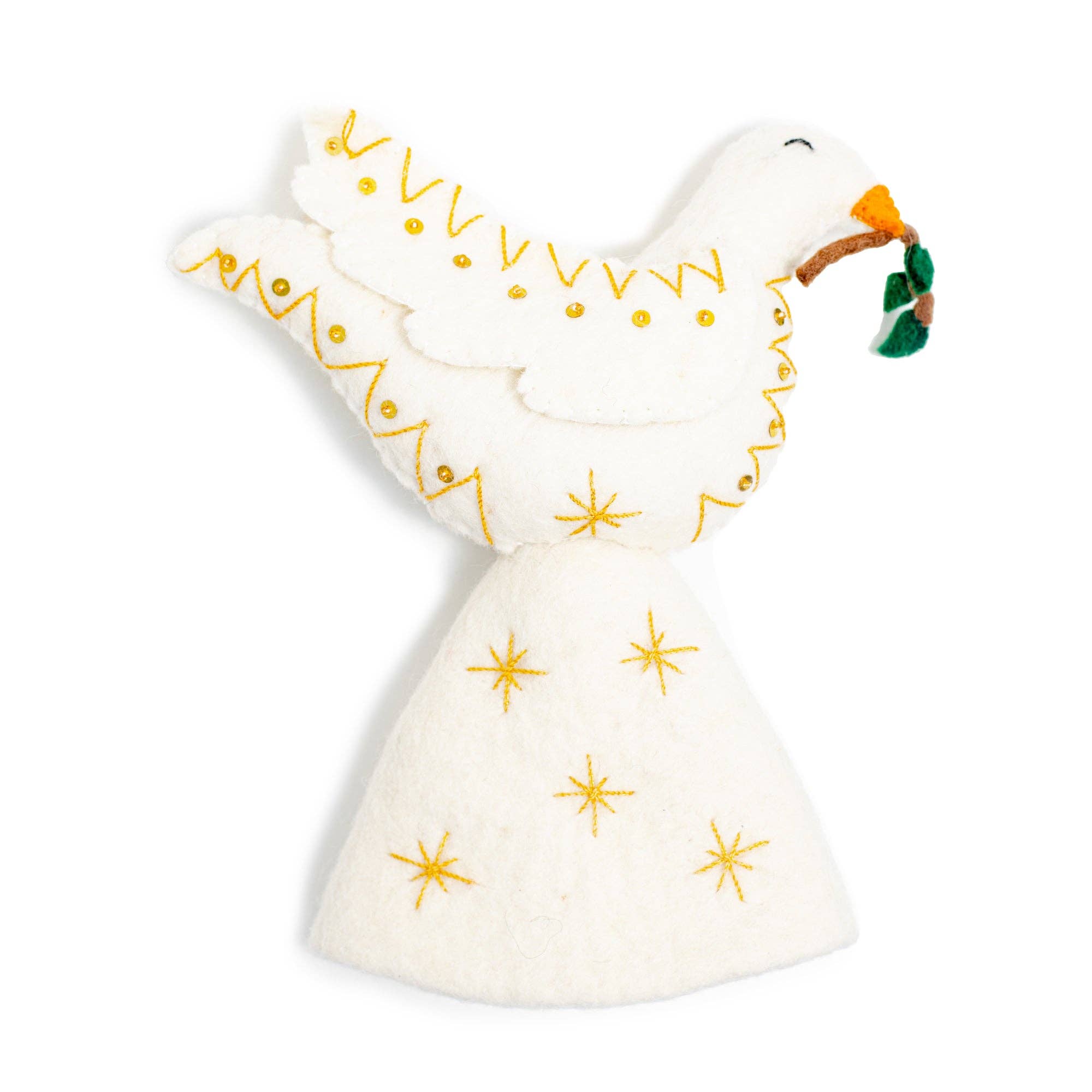 Global Goods Partners - Wholesale Tree Topper - Felt Dove Tree Topper0