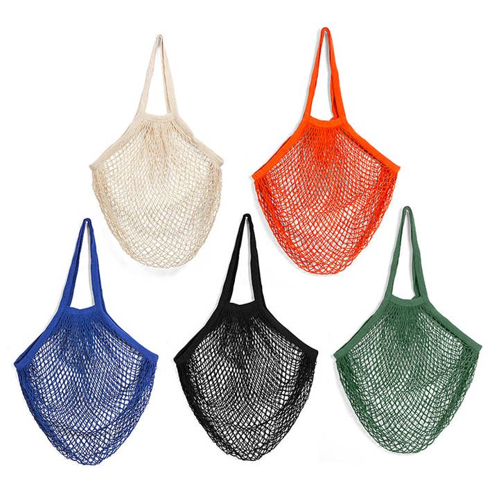 Kikkerland Design Inc - Wholesale Grocery/Shopping Bag - Cotton Market Bags
