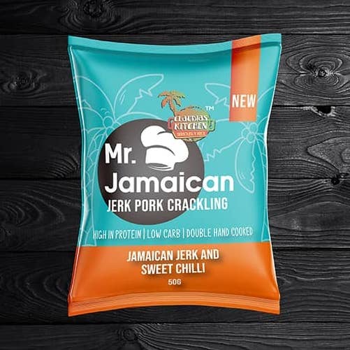 Jamaican Jerk & Sweet Chilli Crackling - Pack of 20 for wholesale by Claudias Kitchen