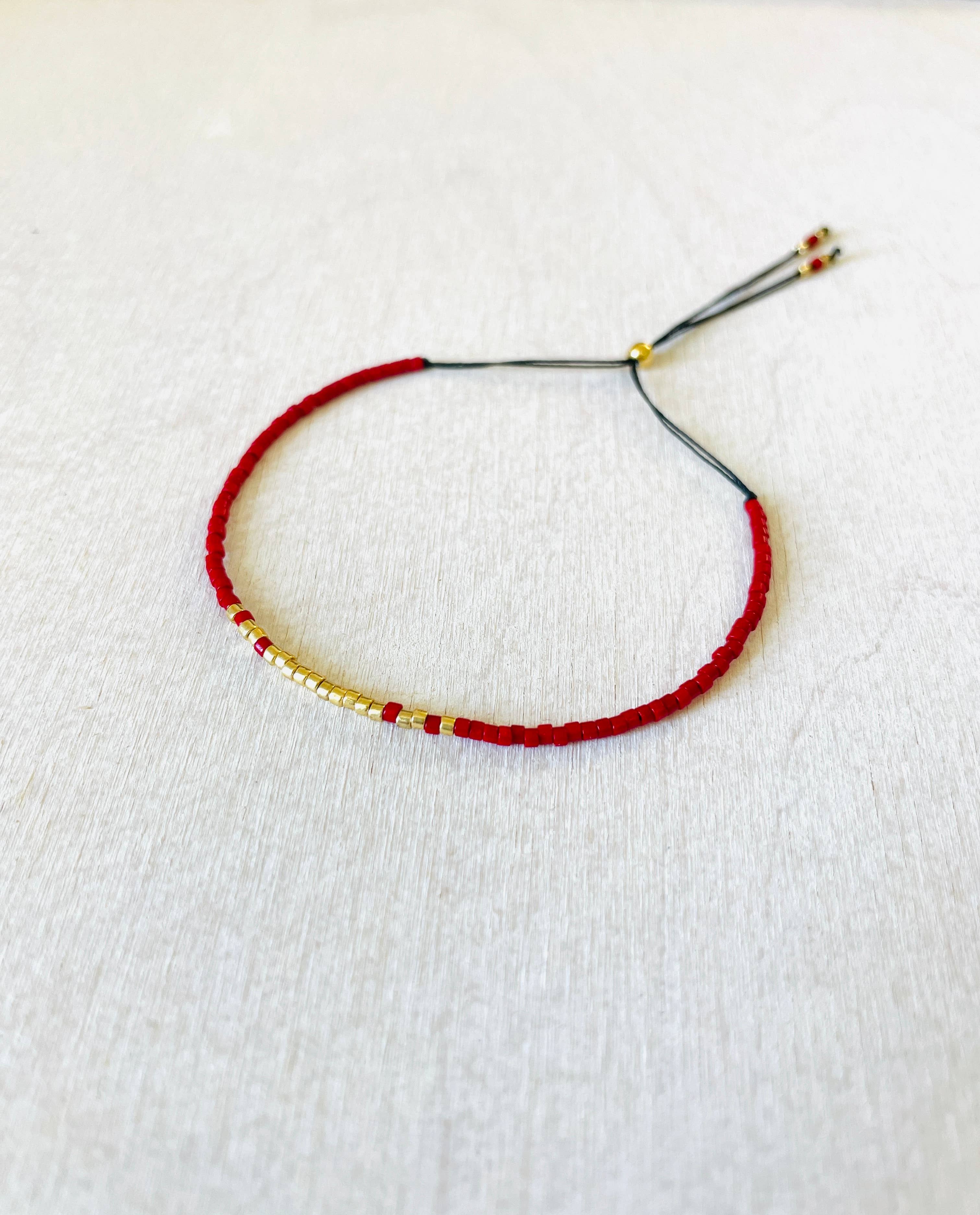 Atelline – wholesale Beaded bracelet – Adjustable Miyuki Pearl Bracelet in Nylon, Rocaille