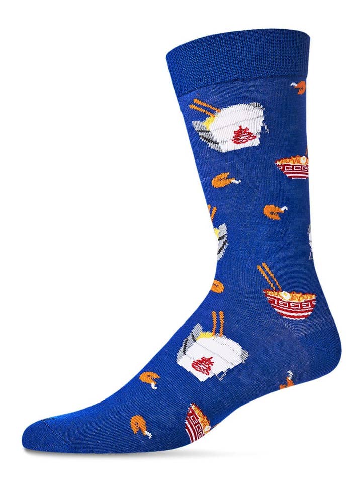 Infinity Classics International Inc. - Wholesale Socks - Men's - MeMoi Let's Order Takeout Bamboo Blend Men's Crew Socks3