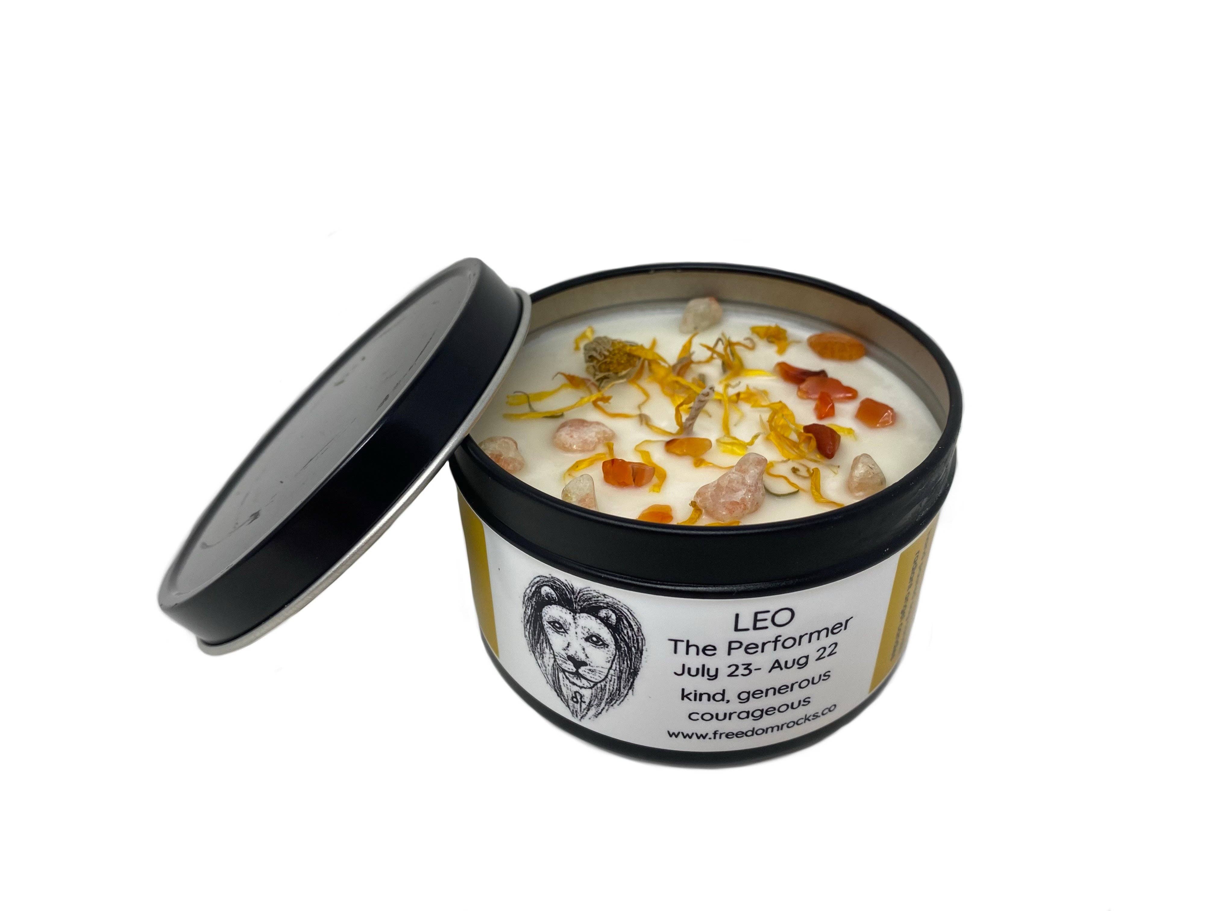 Freedom Rocks - Wholesale Travel Candles - Freedom Rocks Astrology Candles  - Crystal Infused5