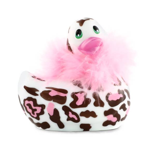 It's the BOMB® - Wholesale Sex Toy - Gorgeous Gold Duck w/Boa I Rub My Duckie Massager Vibrator