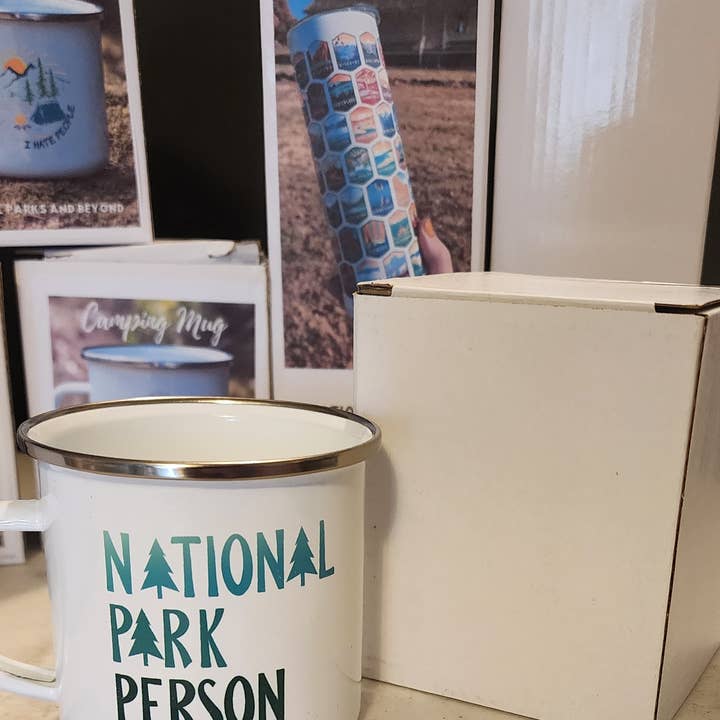 National Parks and Beyond - Wholesale Coffee Mug - Rocky Mountain National Park Enamel Camping Cup or Mug9