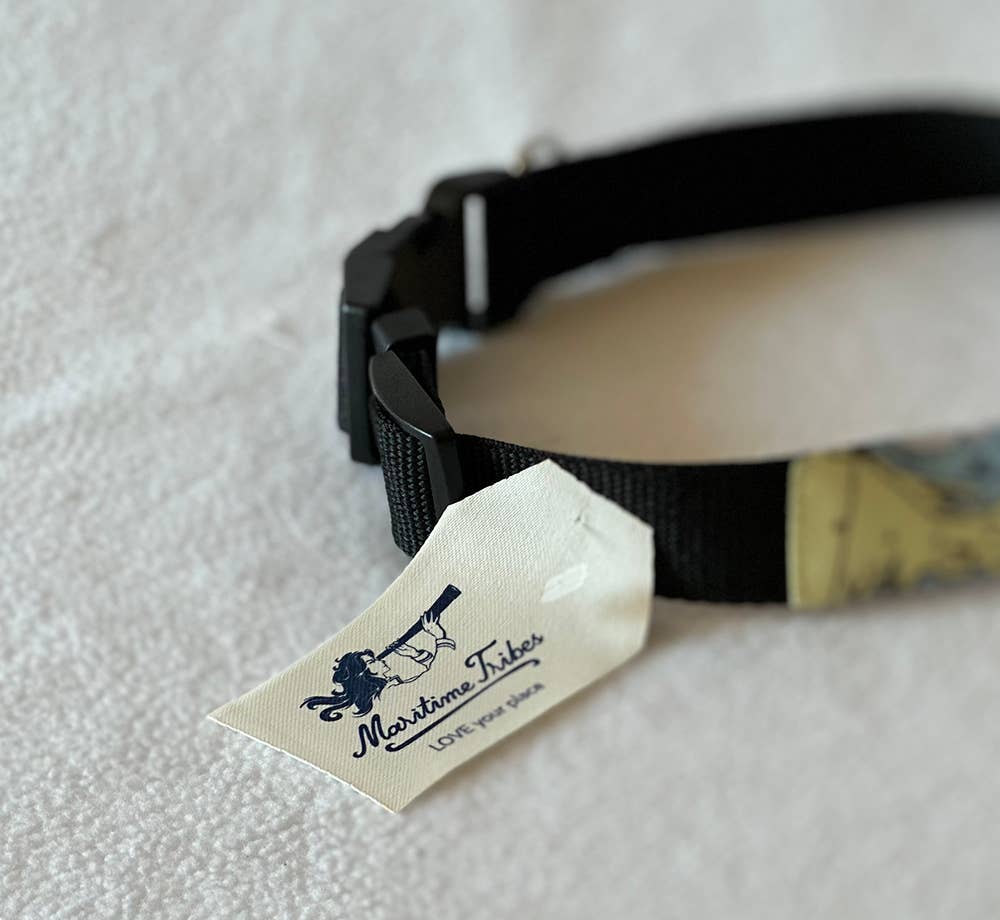 Maritime Tribes LLC - Wholesale Pet Collar - Dog - Dog Collar (custom artwork or your local map)12