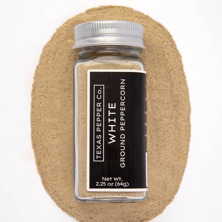 Vit mald peppar för wholesale av Texas Salt Co
