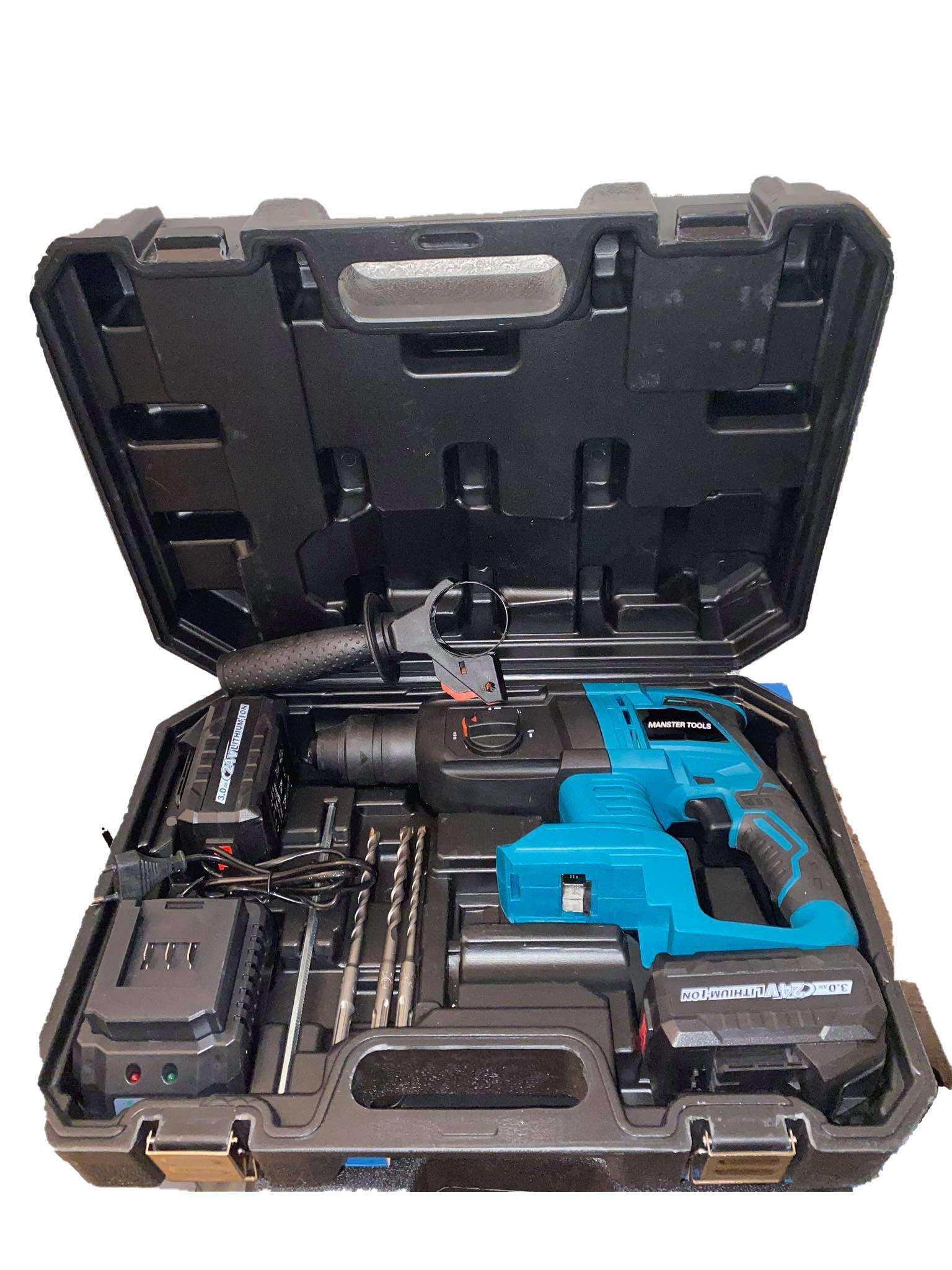 Royal Swiss - Wholesale Handy Tool - Cordless Drill Hammer Set - Two 24V Batteries1