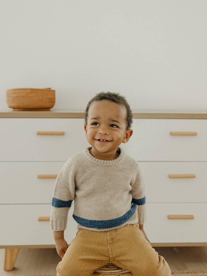 Copper Pearl - Wholesale Knit Sweater - Kids - Sweater Crew - Navy Stripe4