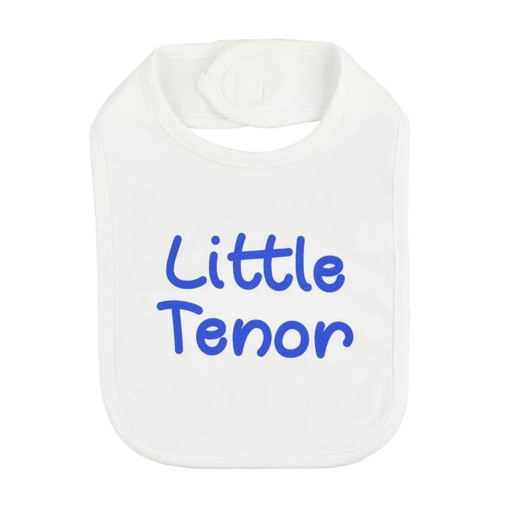 Baby Bib - Little Tenor for wholesale by The Music Gifts Company