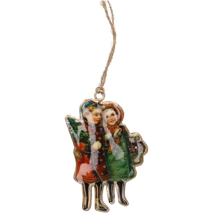 Vosteen - Wholesale Ornament - Anni metal hanger, D7cm, H10cm, green0