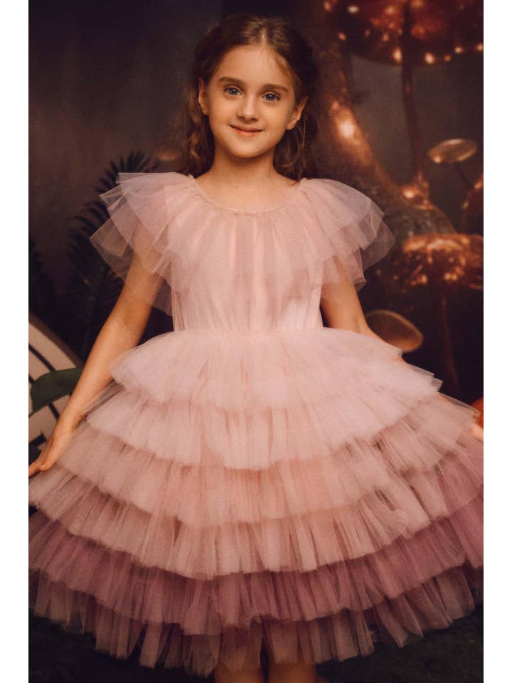 Tutuland - Wholesale Dress - Kids - Gradient Tiered Tulle Fairy Princess Dress2