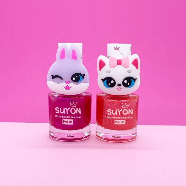 SUYON Collection - Vente Vernis à ongles – enfant - Vernis à ongles Kitty Ring - Shimmer Pink