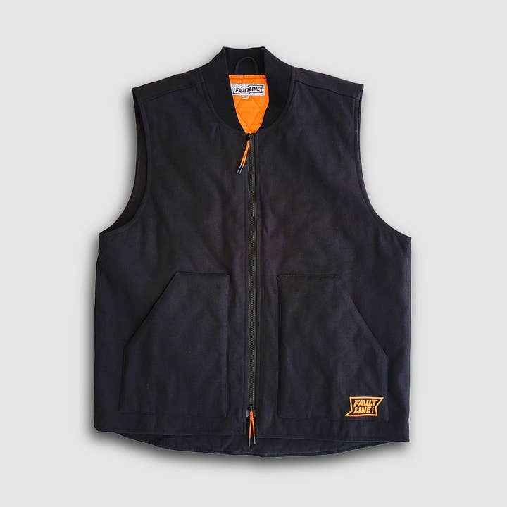 Gilet da lavoro isolato Ritter - Nero per la vendita all'ingrosso da parte di FaultLine395