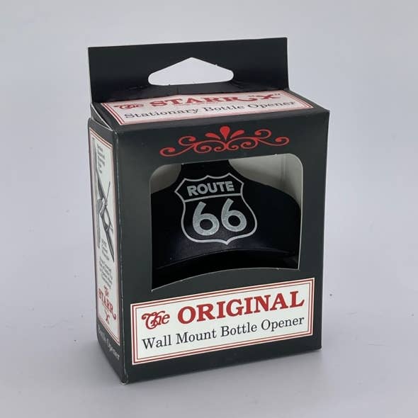 STARR - Wholesale Bottle/Wine Opener - Black 'Route 66' STARR "X" Wall Mount Bottle Opener0