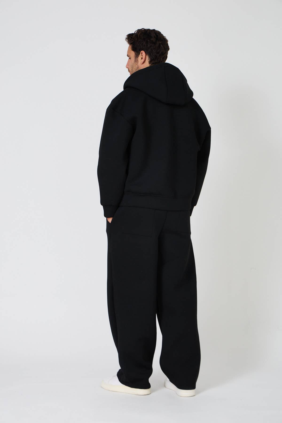 Black Oversized Set Neoprene Fabric. for wholesale on Faire3