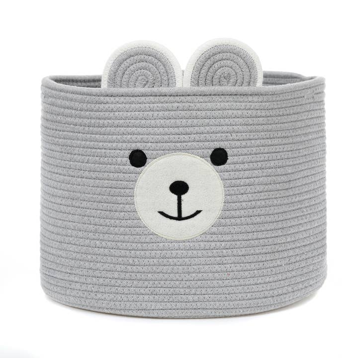 Park Life Designs - Wholesale Basket - Kids & Baby - Bertie Bear Organic Cotton Storage Basket