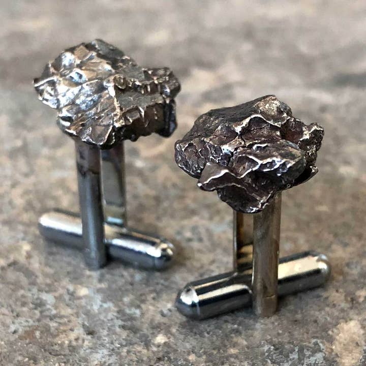 Cyberoptix Tie Lab - Wholesale Cufflinks - Campo Del Cielo Meteorite Cufflinks6
