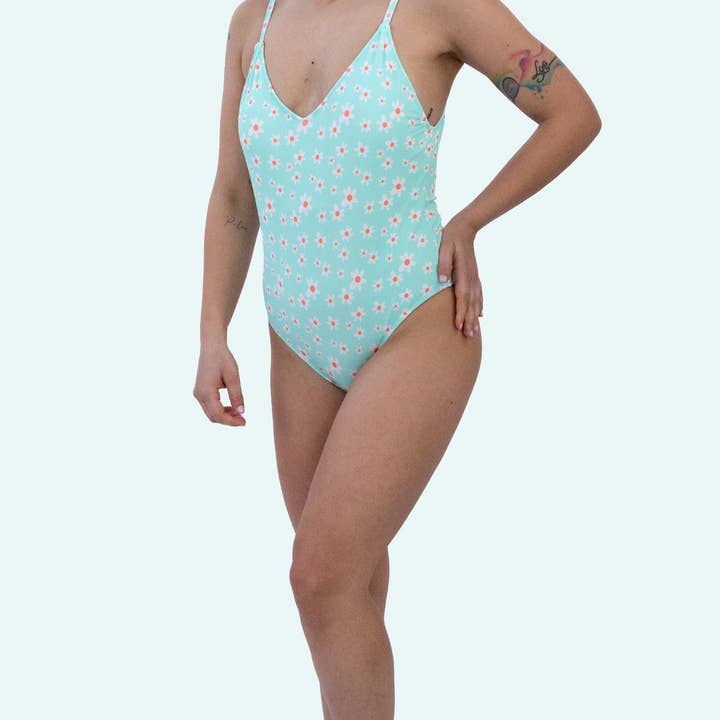 Baddräkt med tusensköna för wholesale av #MAISENZA