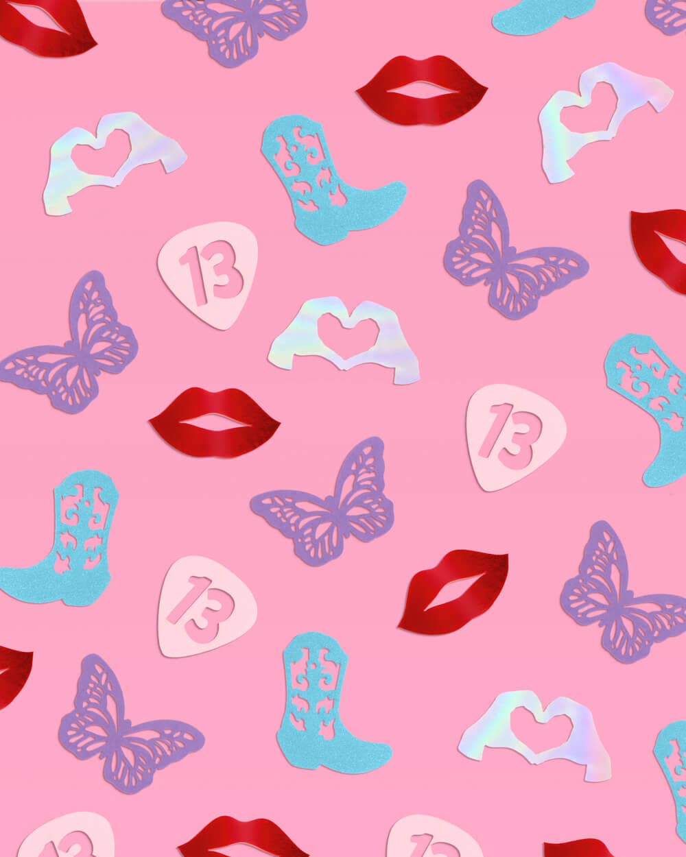 xo, Fetti - Wholesale Confetti - Eras Party Confetti | eras icons, pink decor, birthday, bach3