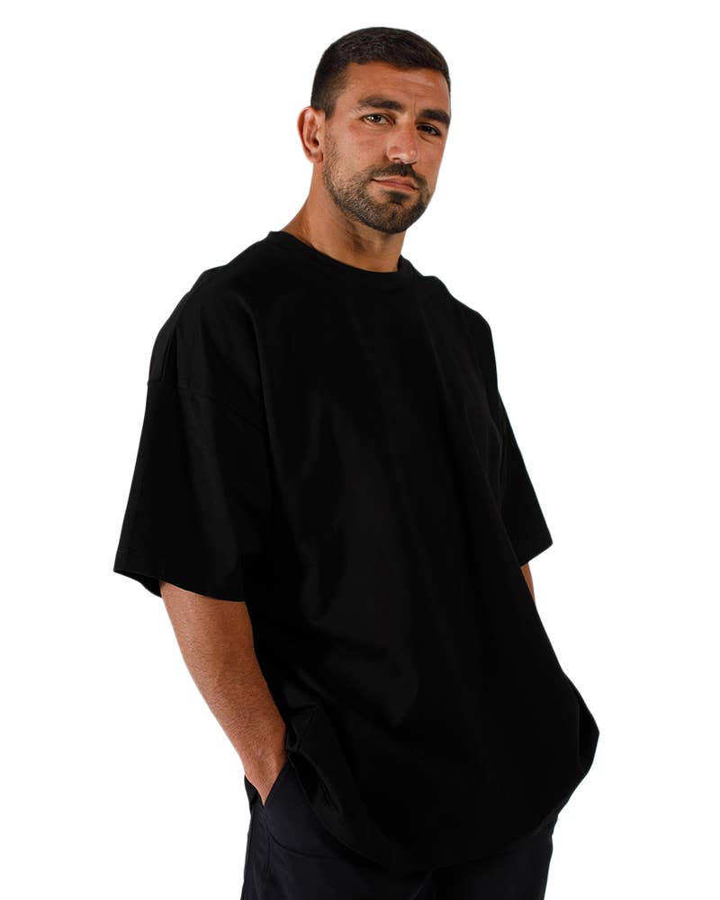 Active Basics - Vente T-shirt – homme - T-shirt surdimensionné de luxe unisexe Onyx1