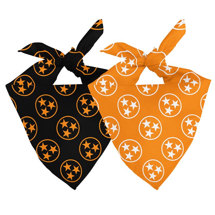 Tennessee Tri-Star Dog Bandana for wholesale by Dog Bandana Co.