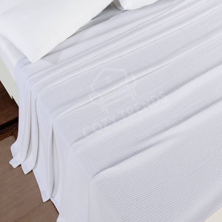 COZY HOMES COLLECTION - Wholesale Bedding blanket - Cotton Waffle Weave Soft Cozy All Season Thermal Blankets2