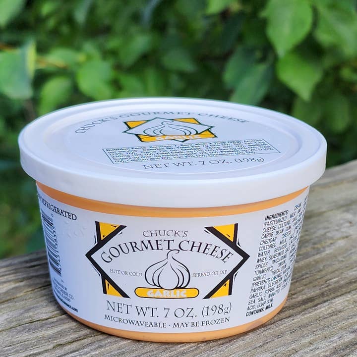 Chuck's Gourmet Cheese - Wholesale Cheese - Chuck's Gourmet Cheese Spread - Garlic0