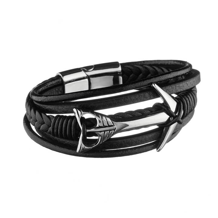 Pulseira Morland - couro por atacado de Bastille Baobab