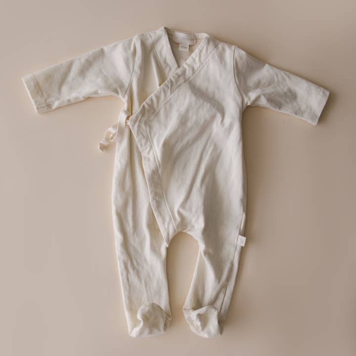 Cotton Footed Kimono | Natural for wholesale by August River Co.